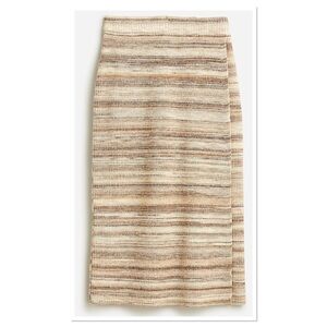 J. Crew Space-Dyed Wrap Merino Wool Blend Sweater-Skirt Sz S